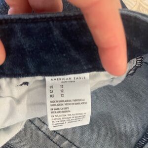 American Eagle Dark Blue Denim Shorts